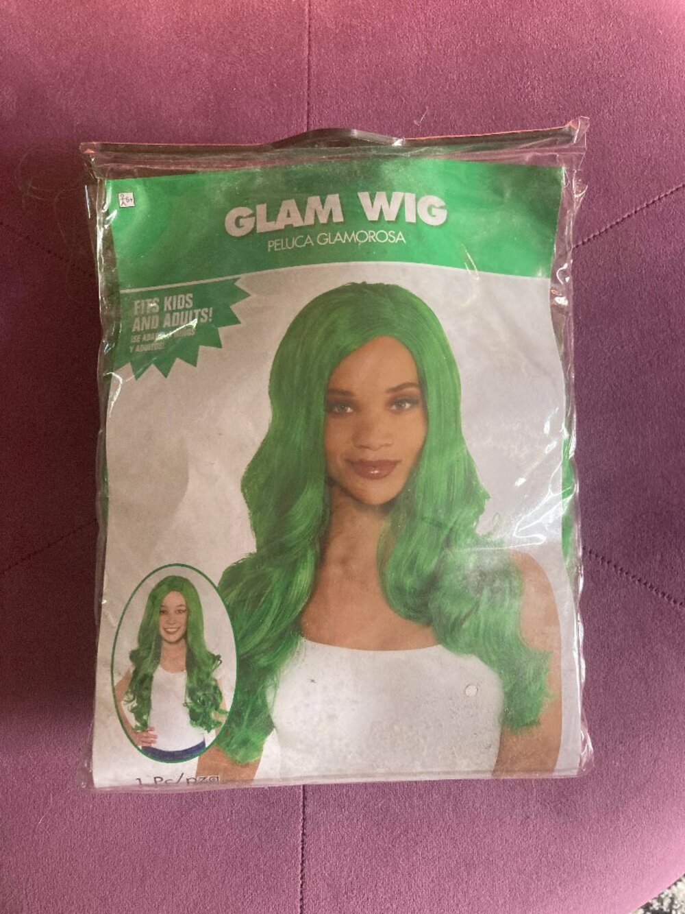 Green Long/Medium Length, Wavy "Glam Wig"